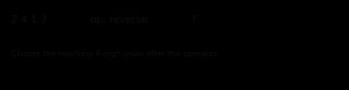 A numbered sequence transformation practice task